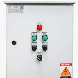 Tablero de control alternado para dos bombas
